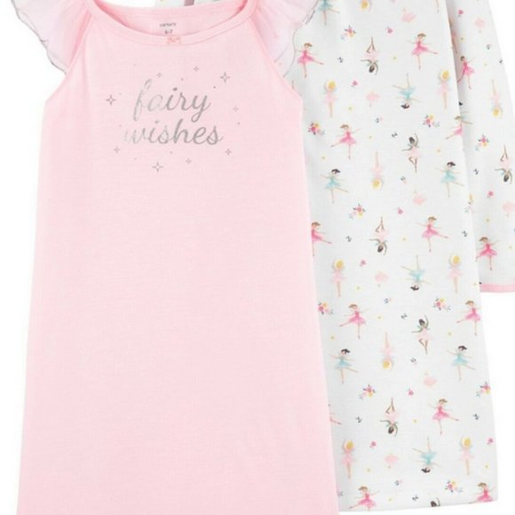 NWT carters 5t 5 fairy wishes ballet nightgowns angels dancing christmas easter - Picture 1 of 8